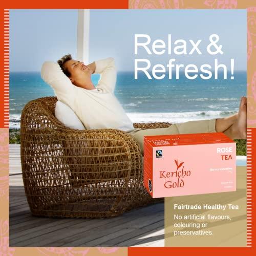 Kericho Gold Kericho Gold "Be my Valentine” Rose Tea Bags - Black Tea Base - Flavorful Taste - Rich in Anti-Oxidants - No Artificial Flavoring -Attitude Teas (1) (1 Pack)