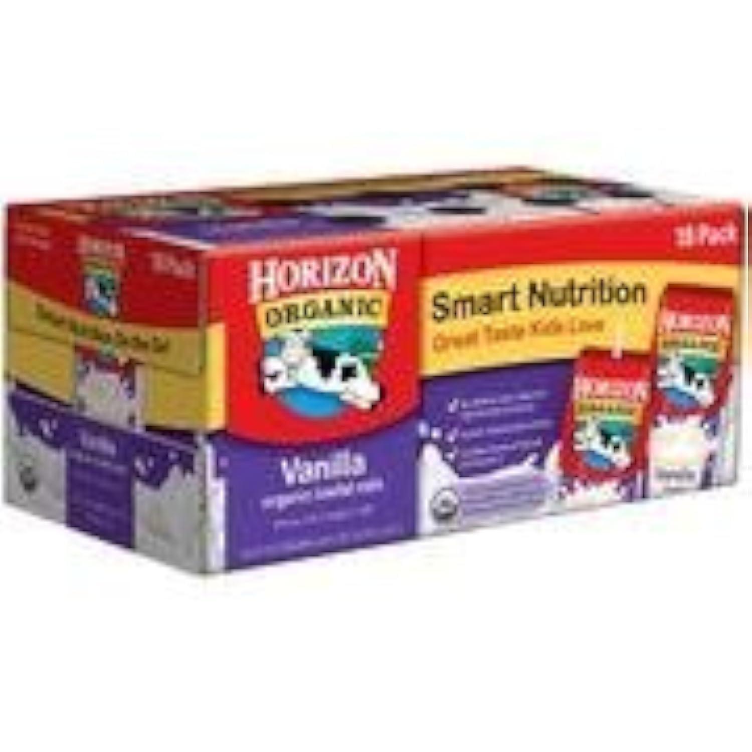 Horizon Organic Horizon Organic Shelf-Stable 1% Low Fat Milk Boxes, Vanilla, 8 Fl Oz, 18 Pack