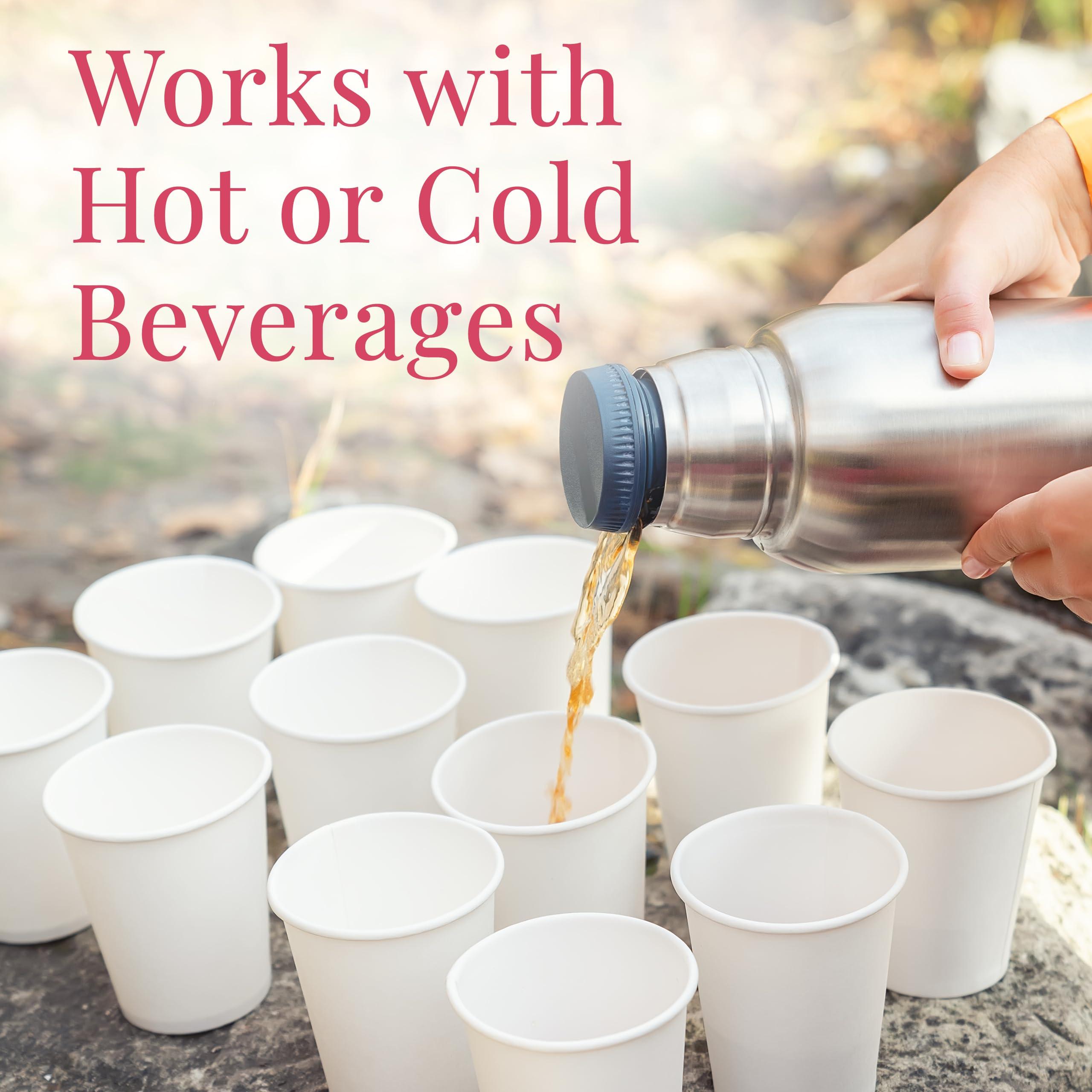 Prestee Prestee 500 Pack 3oz Paper Cups - Disposable Paper Cups, Paper Coffee Cups for Espresso Hot Cups, Disposable Mini Bathroom Cups, Disposable Mouthwash Cups, Small Snack Cups for Water, 3 oz Paper Cups