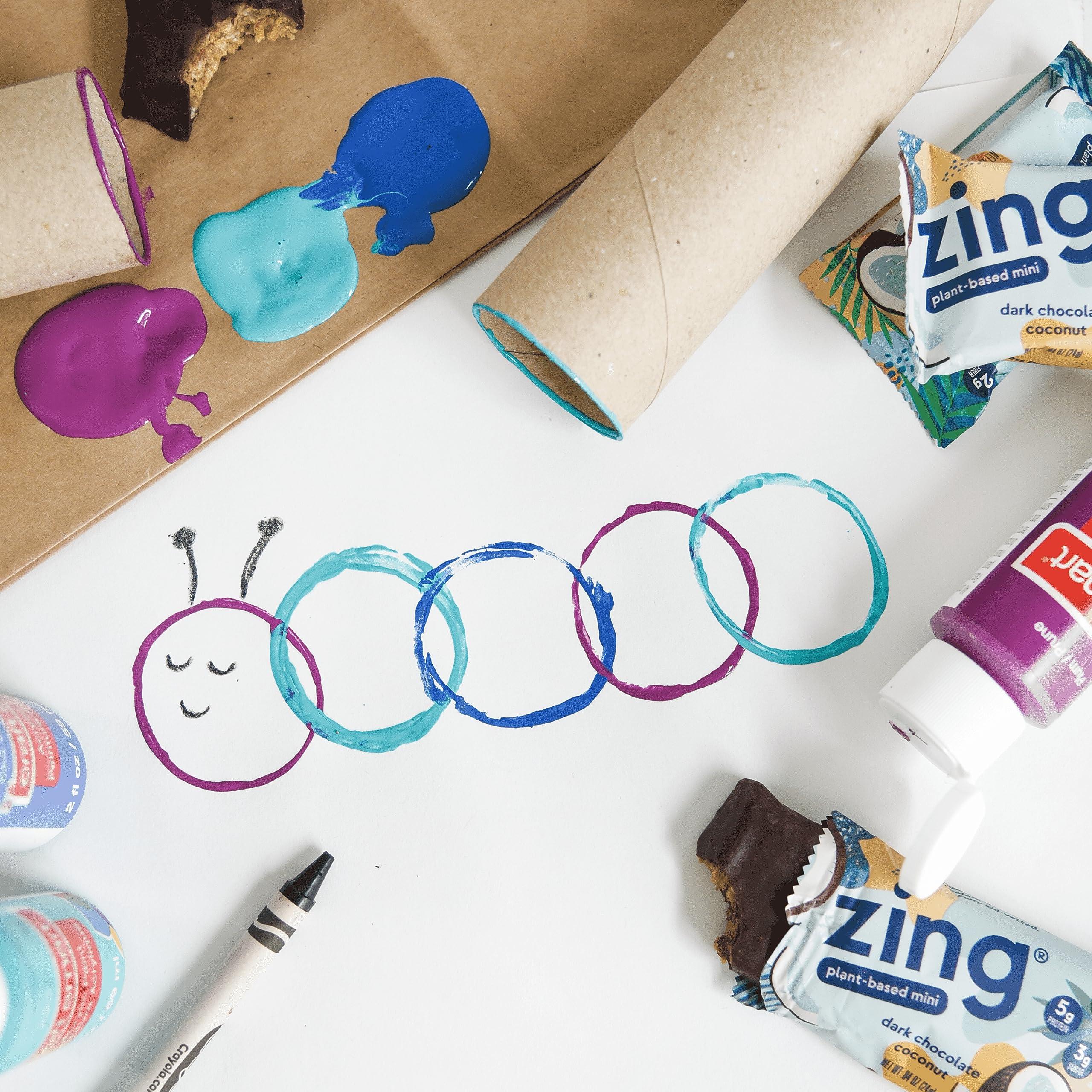 Zing Zing Bars 100 Calorie, Moist and Delicious, Dark Chocolate Coconut, (18 Snack Size Bars)