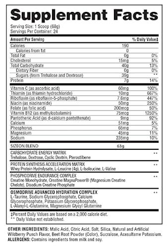 Gaspari Nutrition Gaspari Nutrition SizeOn, The Ultimate Hybrid Intra-Workout Amino Acid & Creatine Formula, Increased Muscle Volume & Muscle Recovery (3.59 Pound, Rainbow Candy)