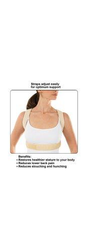FootSmart Posture Corrective Brace- White 22"-46"