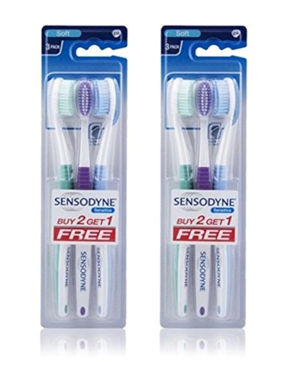 Sensodyne Sensodyne Sensitive Toothbrush Soft Sensitive Teeth, 3 Count (Pack of 2)