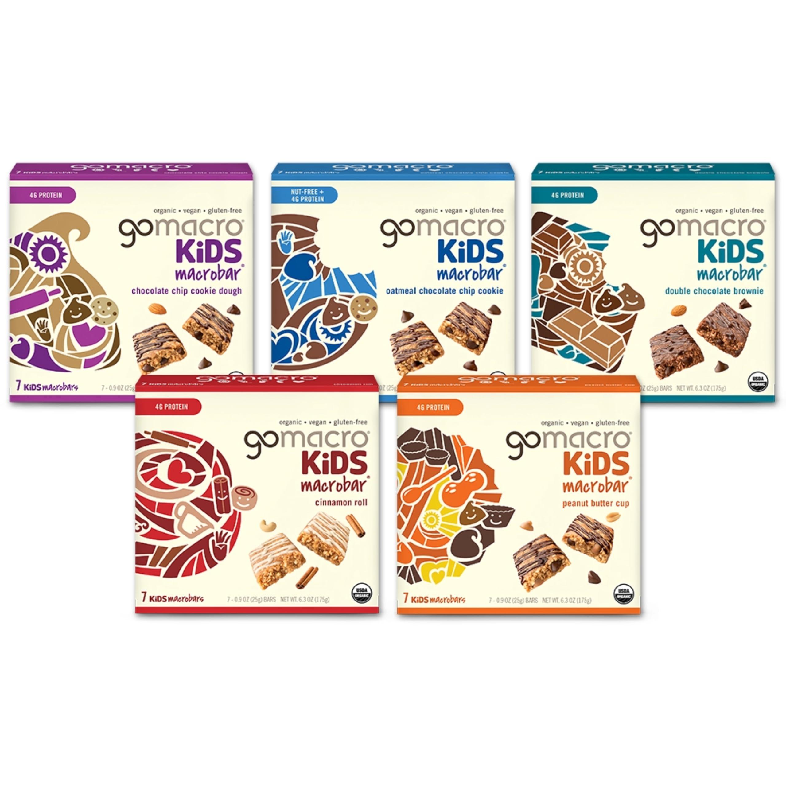GoMacro GoMacro Kids MacroBar – 5 Flavor Assortment - (0.90 Ounce Bars, 28 Count)