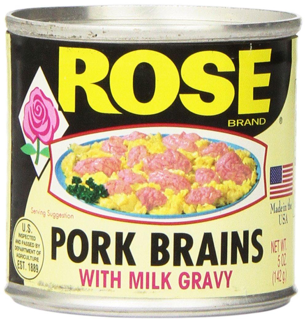 Rose Rose Pork Brains with Milk Gravy 5 Ounce Cans (4 Cans Per Pack)