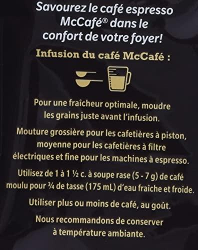 McCafe McCafe Espresso Whole Bean Coffee, 300g/10.6 oz., {Imported from Canada}