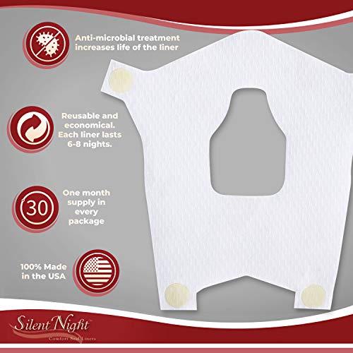 SILENT NIGHT COMFORT SEAL LINERS Silent Night Full Face Cpap Mask Liners - Reduce Noisy Air Leaks and Painful Blisters - Cpap Supplies and Accessories - Large