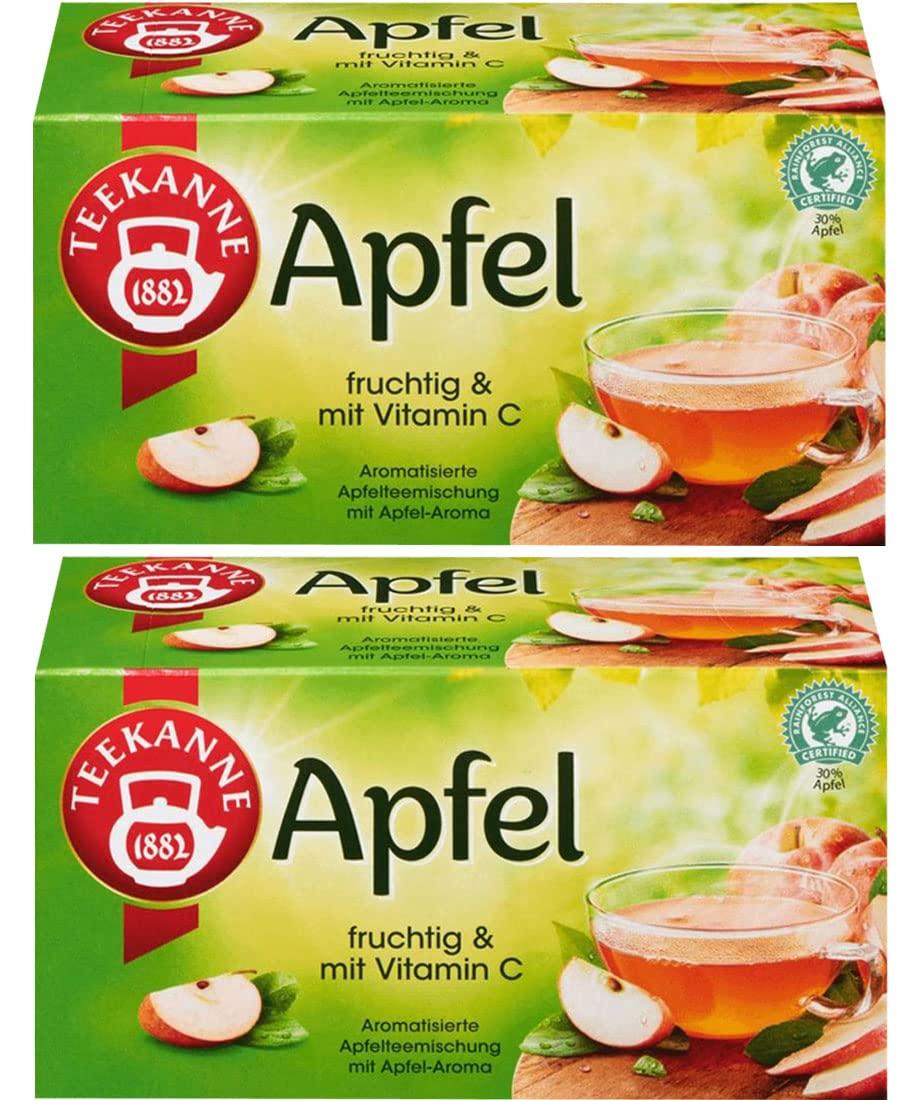 Teekanne Teekanne - 2x Apfel (Apple) Tea Bags 60g (Each Box is 20 Tea Bags)