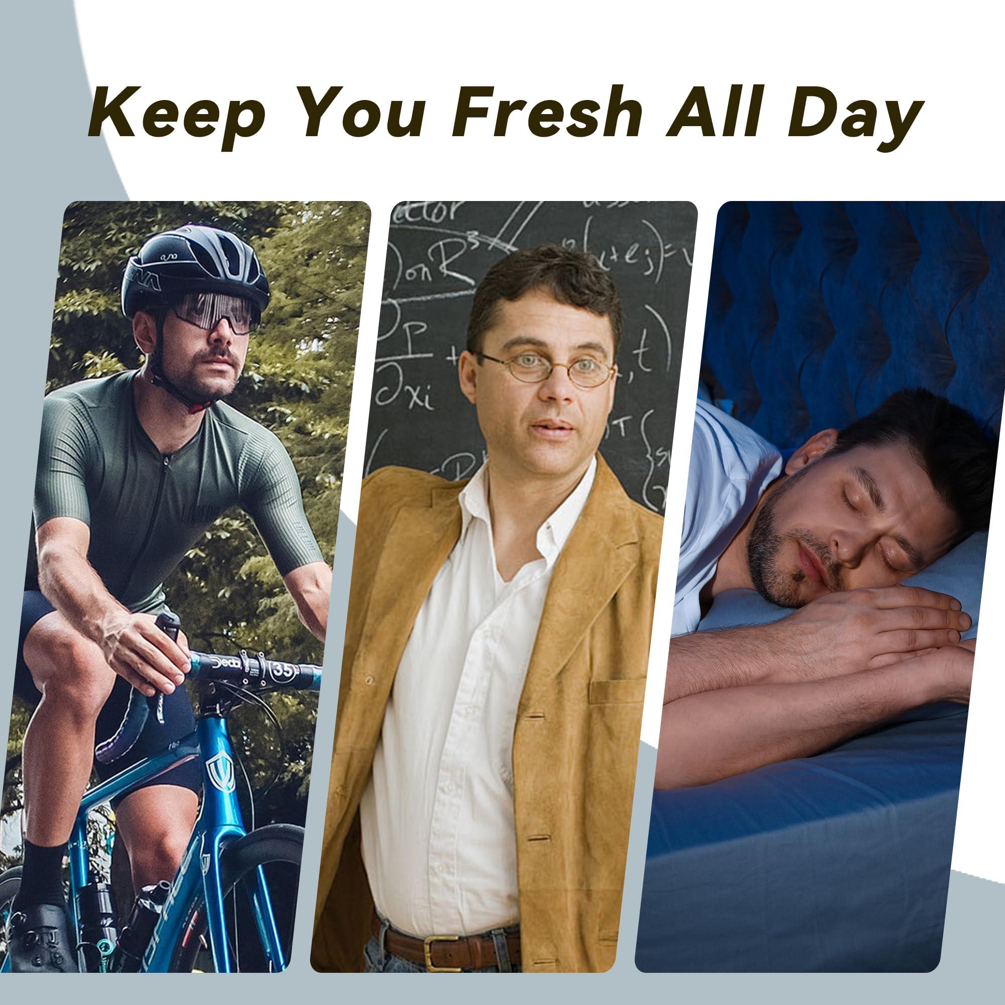 iLiveX iLiveX Mens Incontinence Boxer Briefs 3PCS Leakproof Urinary Incontinence Underwear for Men (Grey, L)