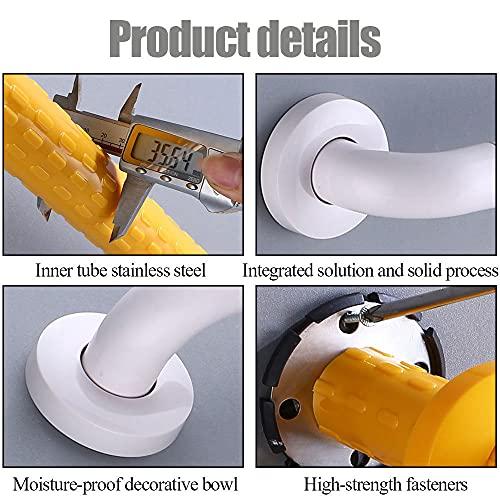 WZFANJIJ WZFANJIJ Shower Handle, Suction Cup Grab Bars for Bathroom, Grab Bars for Bathtubs and Showers - Assist Balance Handrail for Tub - Elderly, Seniors, Handicap, Disabled,Yellow-60cm