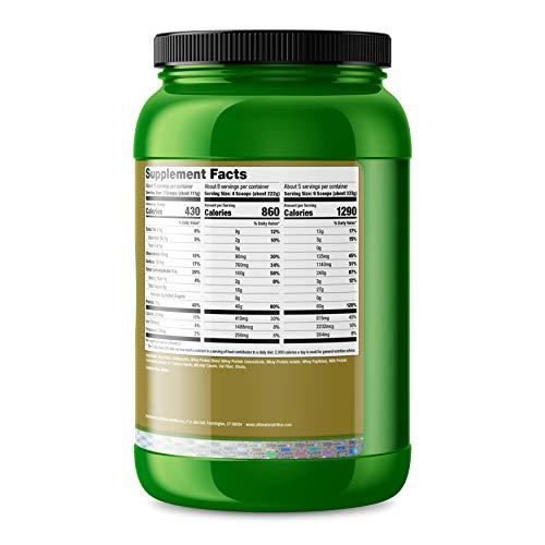 Ultimate Nutrition Ultimate Nutrition Natural Gainz Whey Protein Powder - Natural Gainer Protein with Micellar Casein and Milk Protein, Peanut Butter and Jelly, 3.6 Pounds