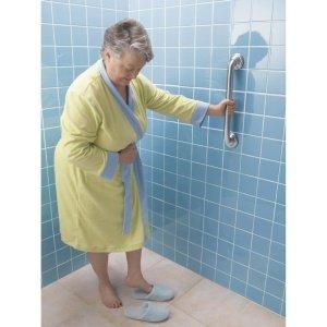 Moen Moen Chrome Bathroom Safety 24-Inch Designer Safety Shower Grab Bar with Curled Grip, LR8724D3GCH