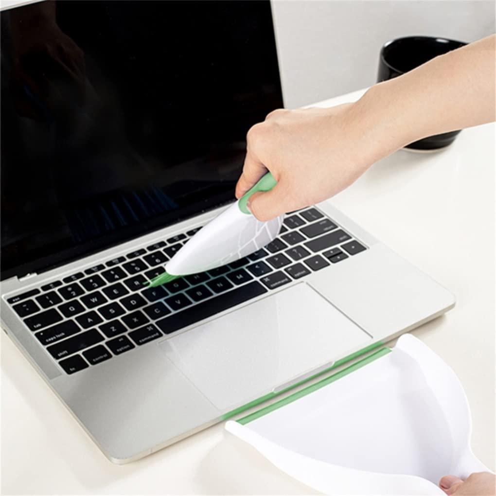 WDDBHSKN Dust pan Broom Brush Dustpan - Small Broom and Dustpan Set,Mini Broom and Dustpan,Small Dustpan and Brush Set for Home Cleaning, Sofa, Desk, Guinea Pig Cage, Cat Litter etc.Light Green