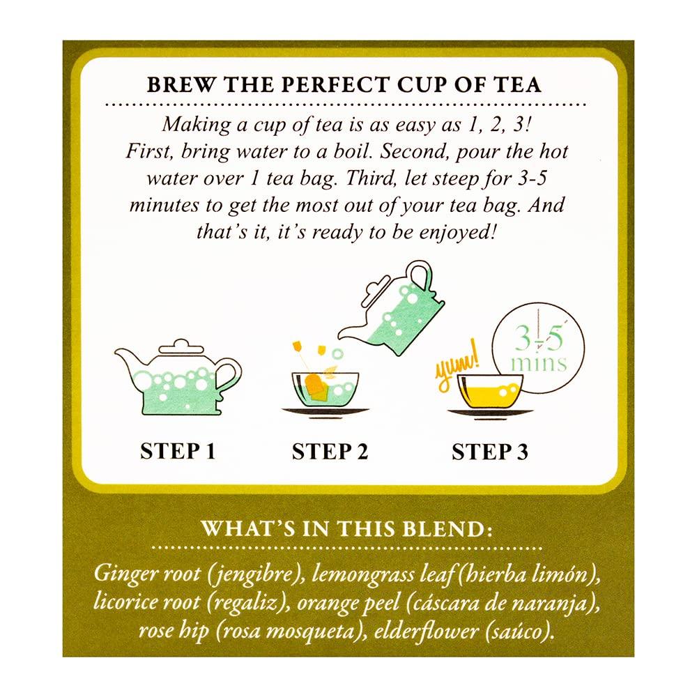 tadin TADIN GINGER TEA BLEND WITH 24 BAGS - TE DE JENGIBRE CON 24 BOLSAS
