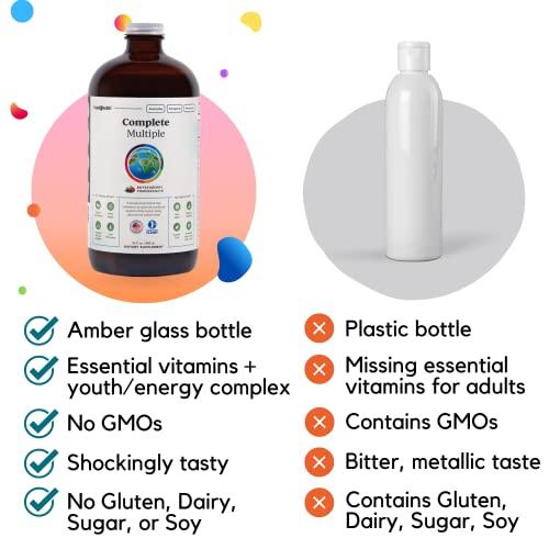 LIQUIDHEALTH LIQUIDHEALTH 32 Oz Liquid Multivitamin for Adult Men & Women - Complete Multiple, Natural Immune Support, Non-GMO, Vegan, Gluten Free, Sugar Free, Minerals, Prebiotic Fiber Vitamins Supplement