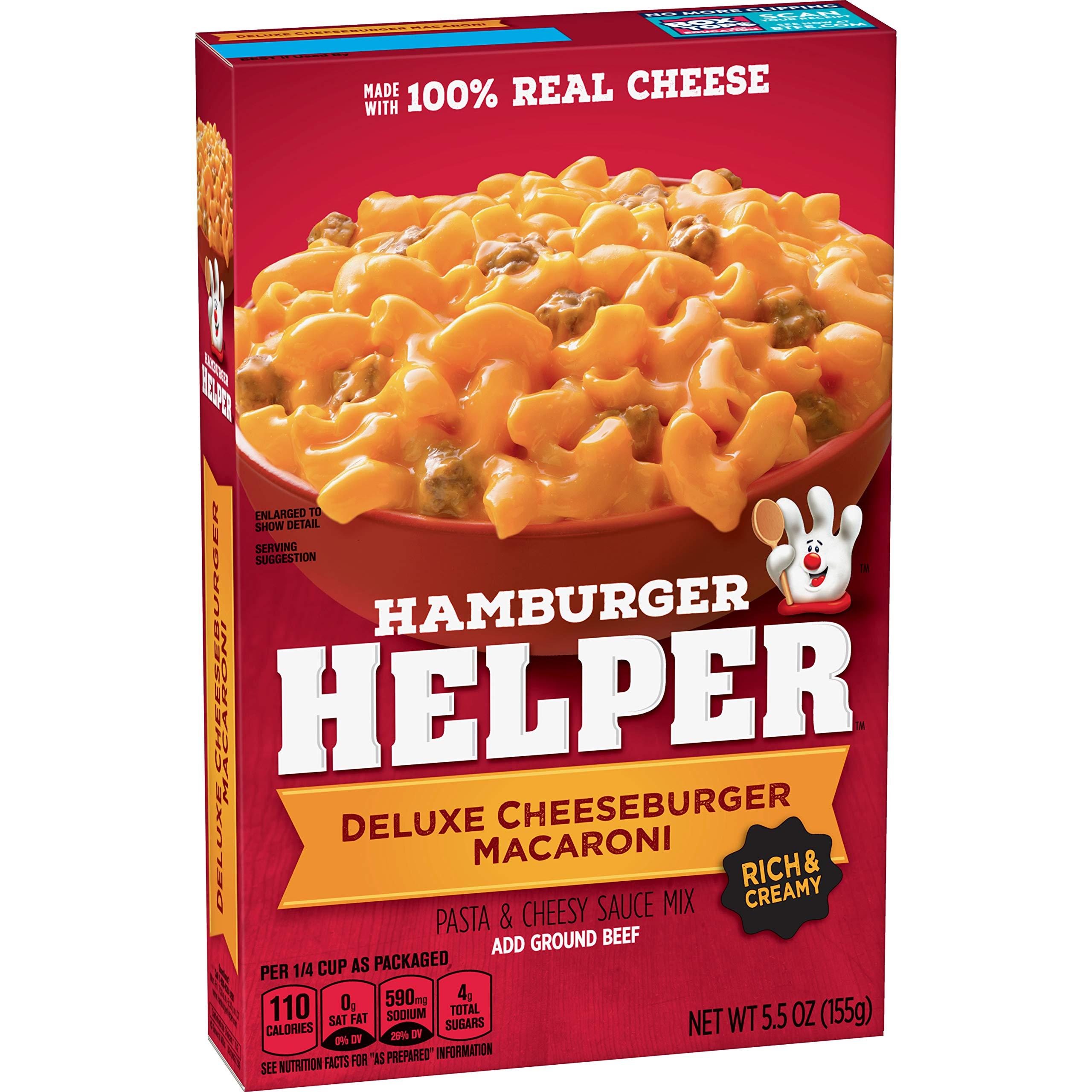 Hamburger Helper Hamburger Helper Pasta Deluxe Cheeseburger Macaroni, 5.5 Ounces