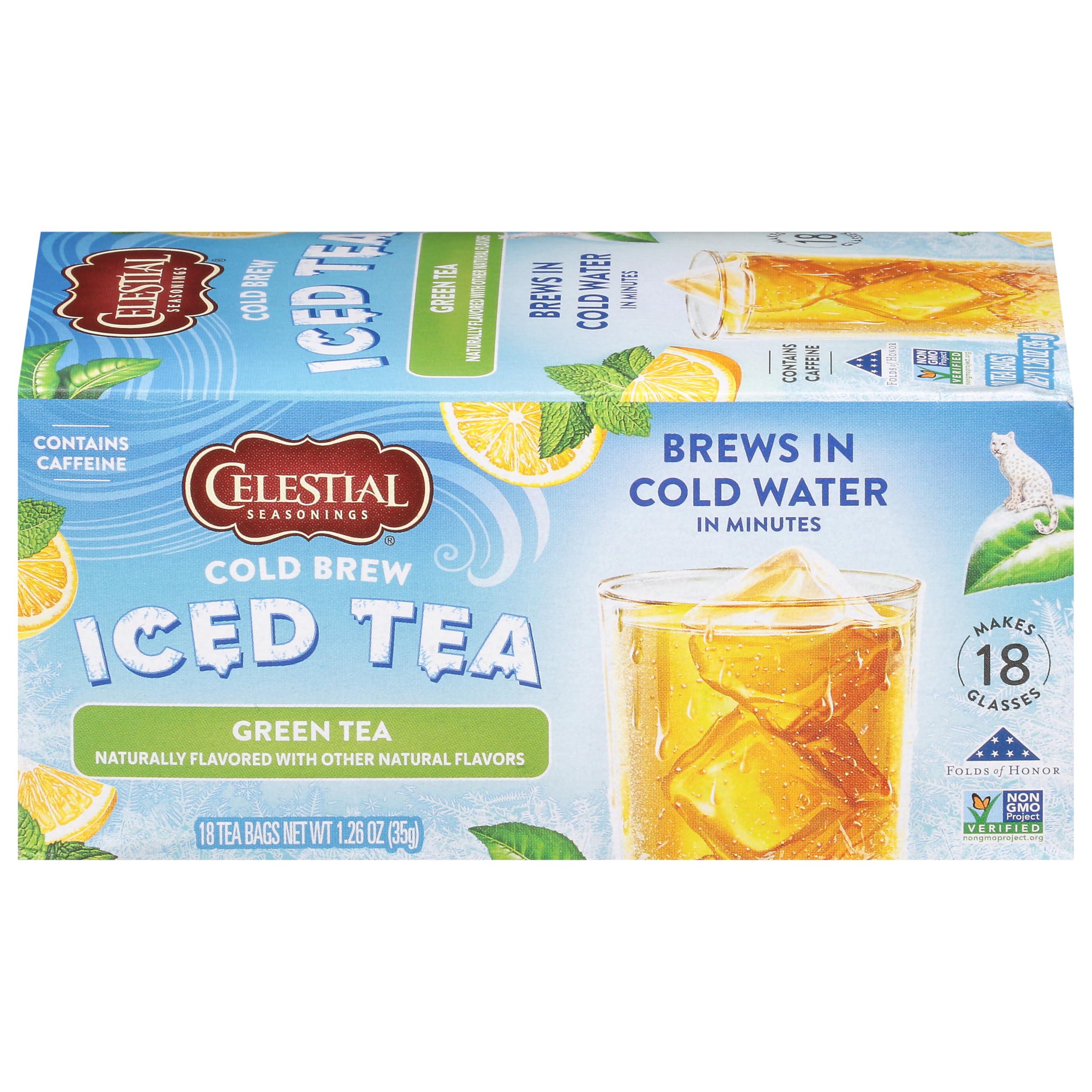 Celestial Seasonings Celestial Seasonings Cold Brew Green Iced Tea 18 Count (Pack of 6)