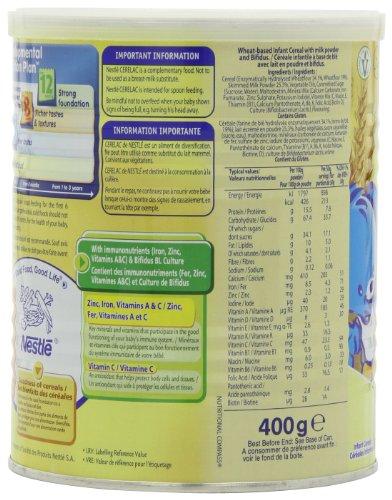 Cerelac Nestle Cerelac, Wheat With Milk, 14.11-Ounce Cans (Pack of 4)