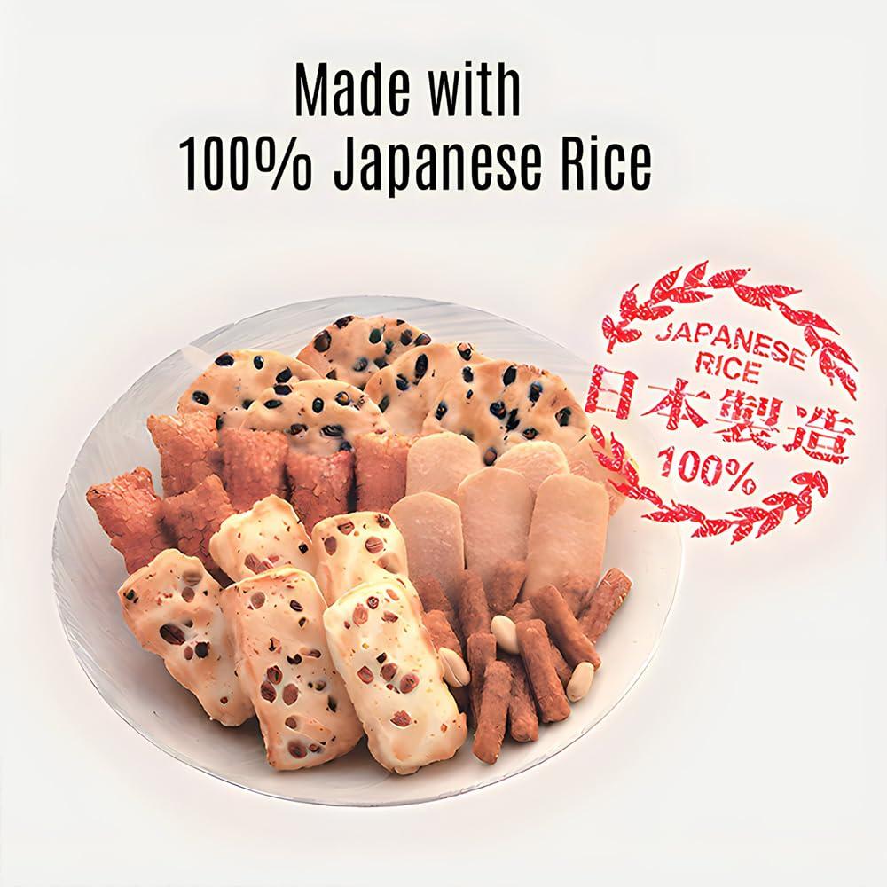 BEIKA MOCHI [Beika Mochi] Teriyaki Flavor Japanese Rice Mochi Snack | Zarame Style | Vegan | Made with 100% Japanese Rice, Soy Sauce and Sugar (194g)