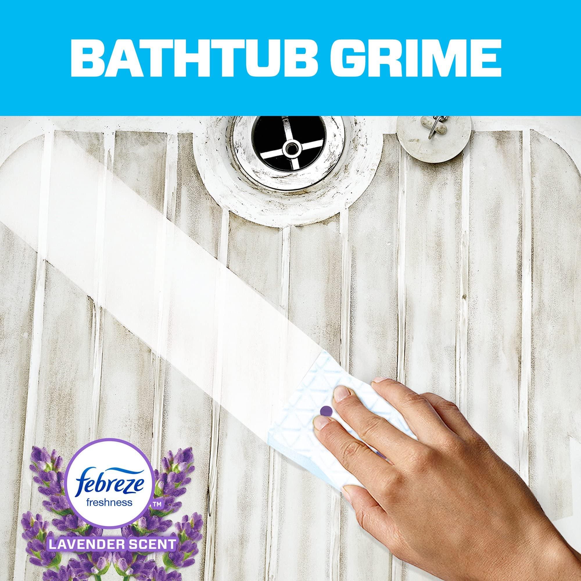 Mr. Clean Mr Clean Magic Eraser Bath with Febreze Lavender scent, Cleaning Pads with Durafoam, 2 count