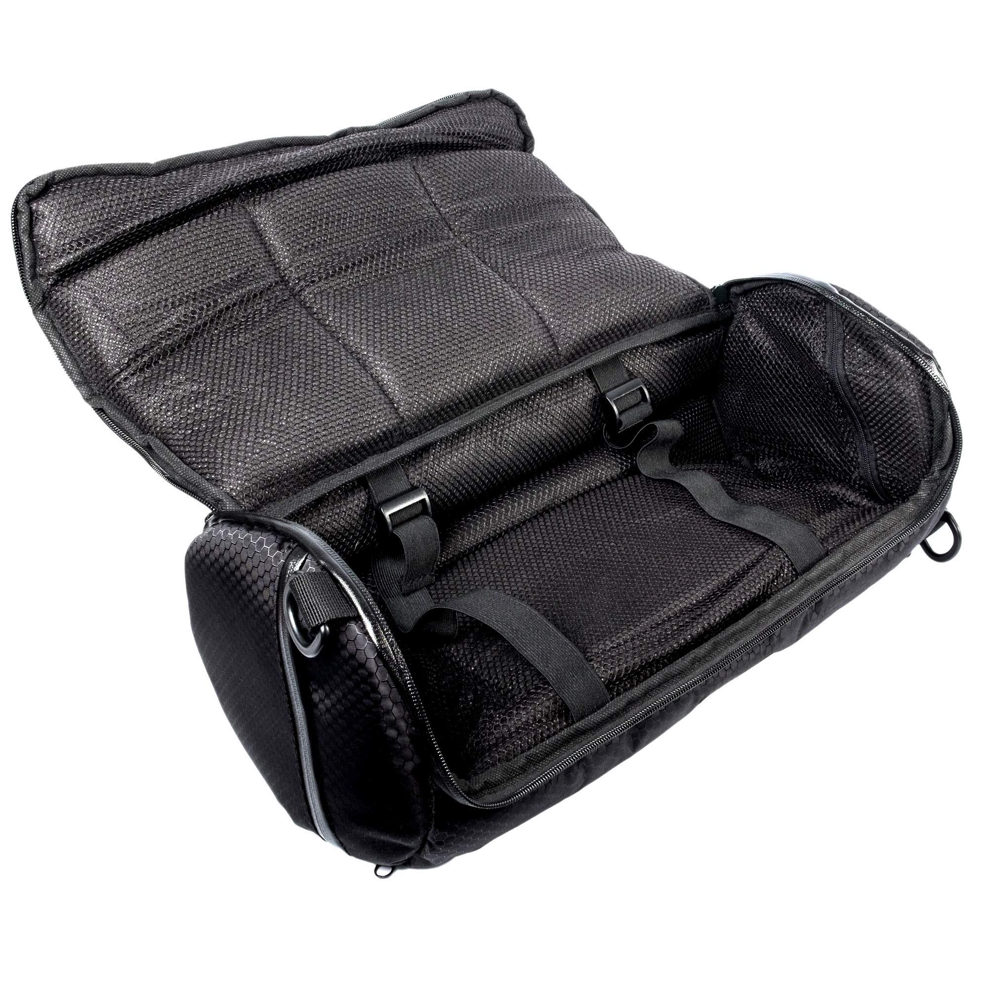 Cali Crusher Cali Crusher 100% Smell Proof Duffle Bag w/Combo Lock (Black/Green, 16")