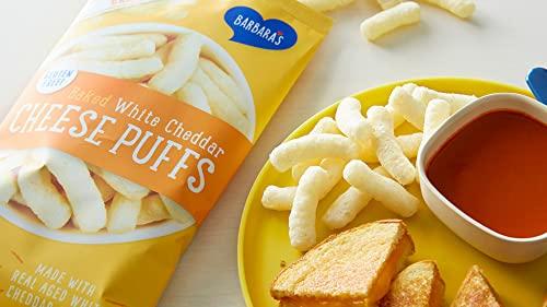 Barbara\'s Bakery Barbara\'s Bakery Cheese Puffs, Baked White Cheddar, 5.5 Oz Bag