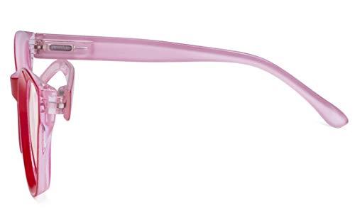 Eyekepper Eyekepper Large Cateye Design Reading Glasses Oversized Readers for Women Reading - Red +3.00