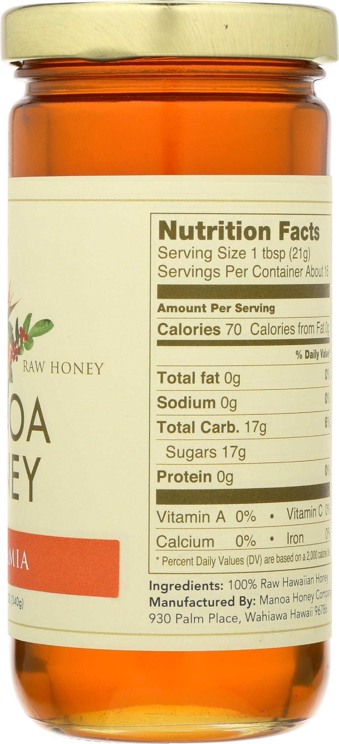 Manoa Honey MANOA HONEY COMPANY Macadamia Nut Honey, 12 OZ