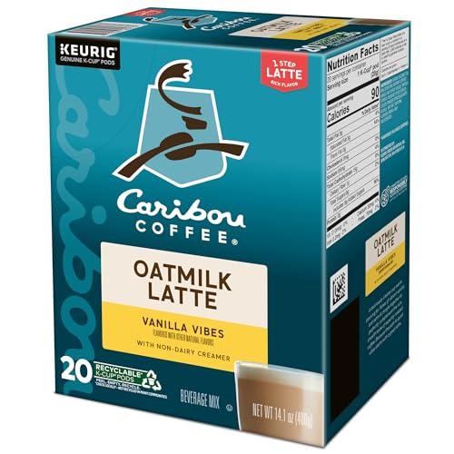 Caribou Coffee Caribou Coffee Vanilla Vibes Oatmilk Latte, One Step Latte Single Serve Keurig K-Cup Pods, 20-Count Box