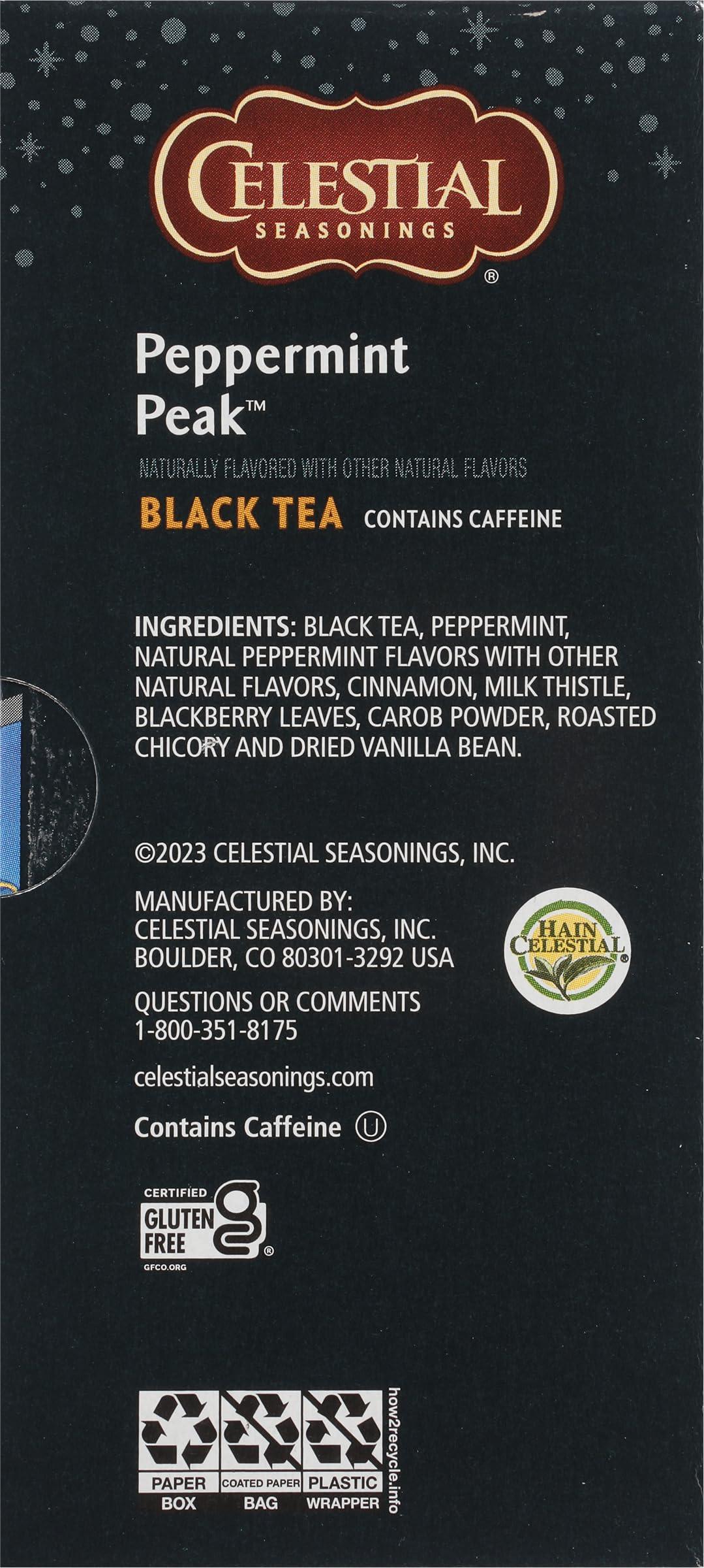 Celestial Seasonings Celestial Seasonings Peppermint Peak Black Tea, 20 Tea Bags