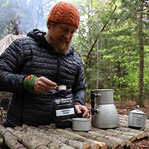 Blackout Coffee Co. Blackout Coffee, Smooth Finish, Ground or Whole Bean, 100% Light Roast Arabica Beans, Small Batch Roasted in the USA 12 oz Bag (Whole Bean)