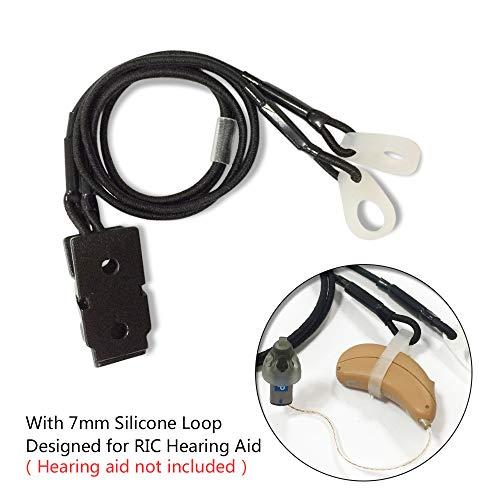SOUNDLINK Hearing Aids Clip for RIC - Portable Hang Rope Anti-lost Fixation Cord Lanyard Clip Protection For Seniors (7mm)