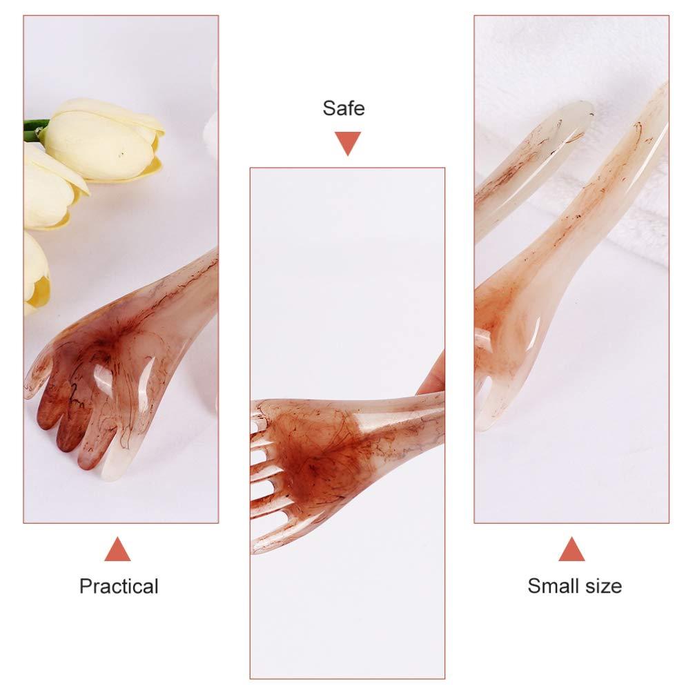 EXCEART EXCEART 2pcs Massage Rake Guasha Scraping Scalp Comb Multi- Functional Handheld Head Scratcher Massage Tool Massager for Head Caring, Relaxation, Physical Therapy, Acupoint Treatment