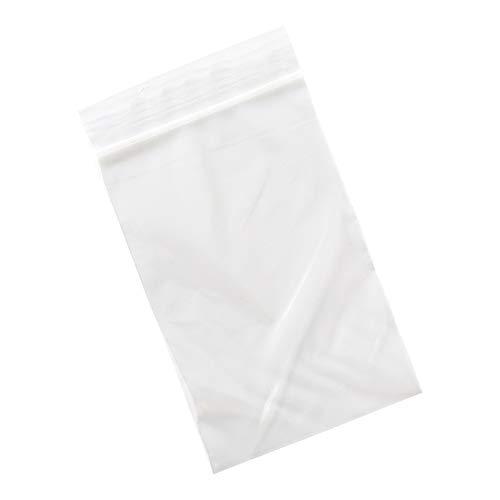 Restaurantware Restaurantware Bag Tek 4 x 6.5 Inch Resealable Zip Bags 100 High Clarity Zip Bags - For Snacks Nuts Seeds Candy Treats & More Clear Plastic Zipper Storage Bags