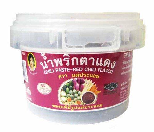 GIVEORBUY NAM Prik Ta Daeng Thai Kitchen Ready to Eat Food Chili Spicy Paste 90 Gr. Made in Thailand