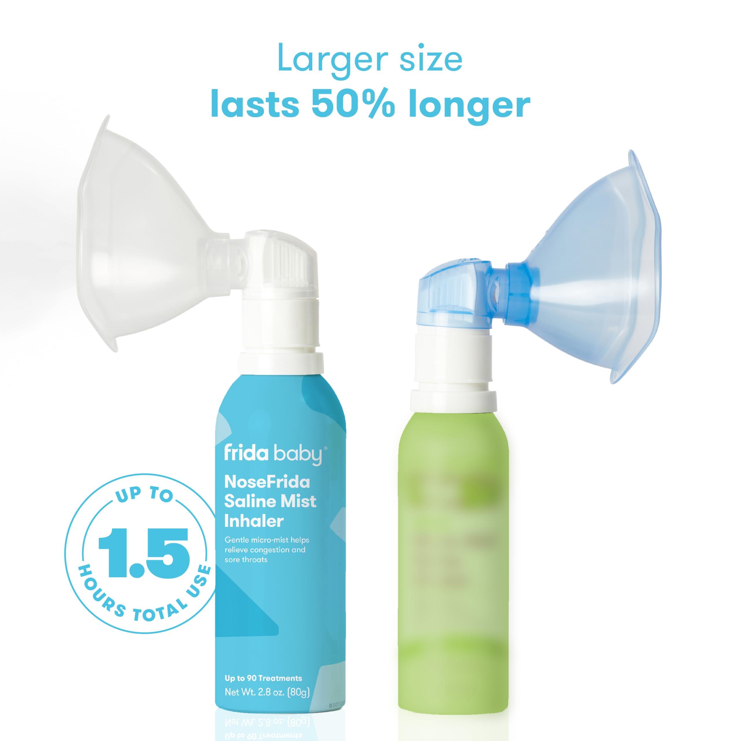 Frida Baby Frida Baby NoseFrida Saline Mist Nasal Inhaler & Mask, Nasal Decongestant Spray for Congestion Relief & Allergy Relief for Babies + Toddlers, Nasal Saline Spray to Soothe Stuffy Nose & Sore Throat