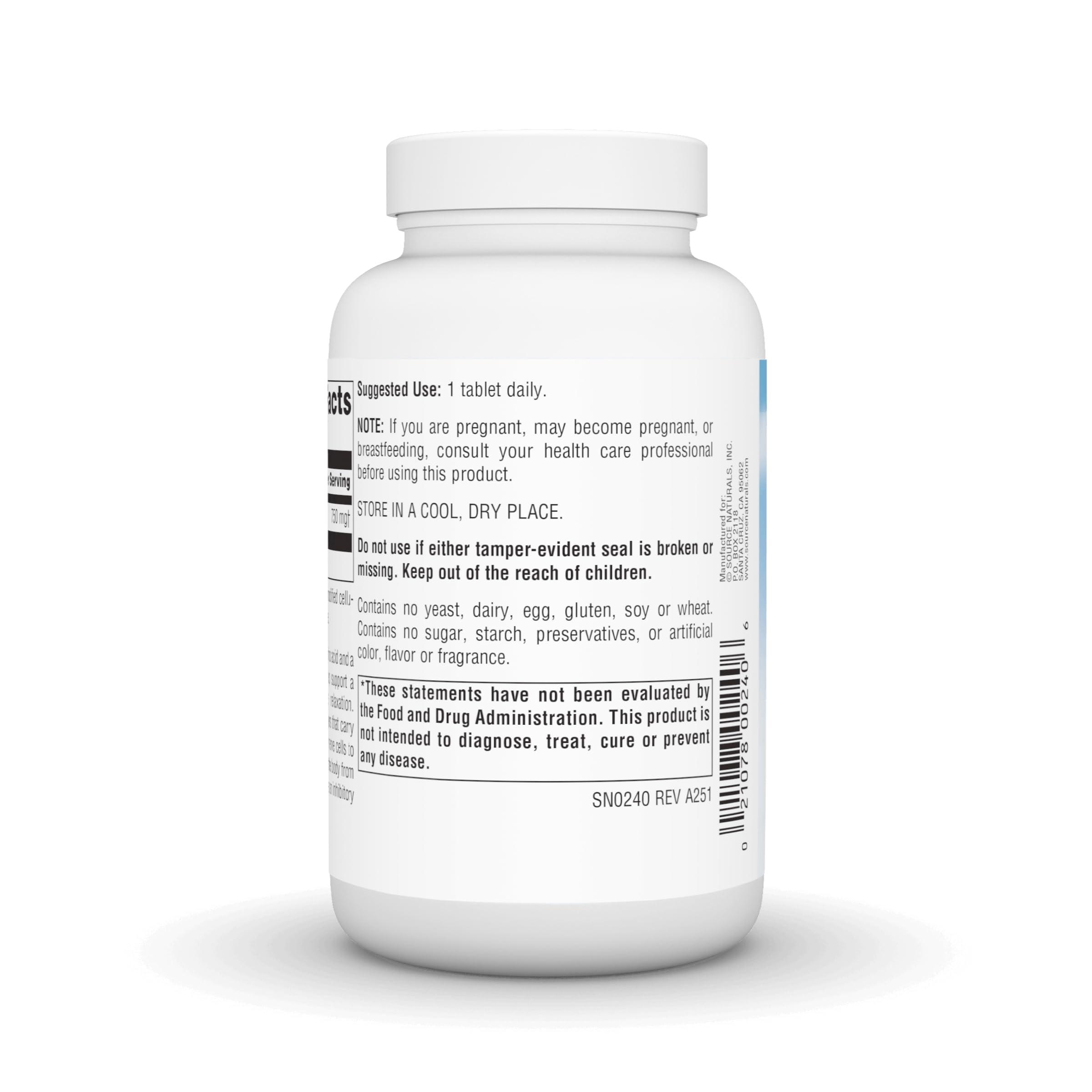 Source Naturals Source Naturals Serene Science GABA, for a Calm Mind* - 750mg, 90 Tablets