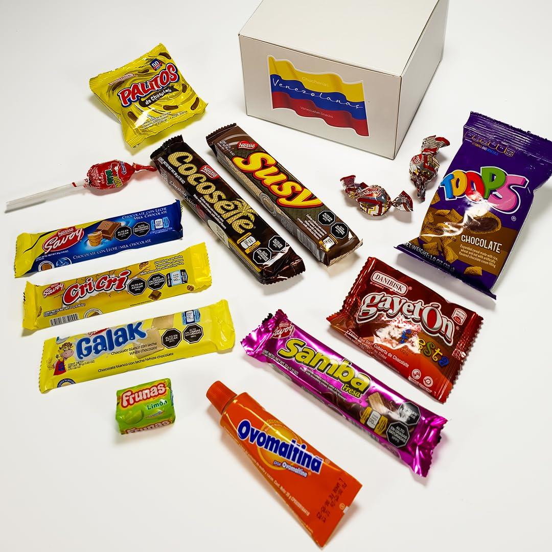 CALES Venezuela Snacks Gift Box, Venezuela Snacks, Chucherias Venezolanas, Candy Box, Cotillon, Regalo Venezolano