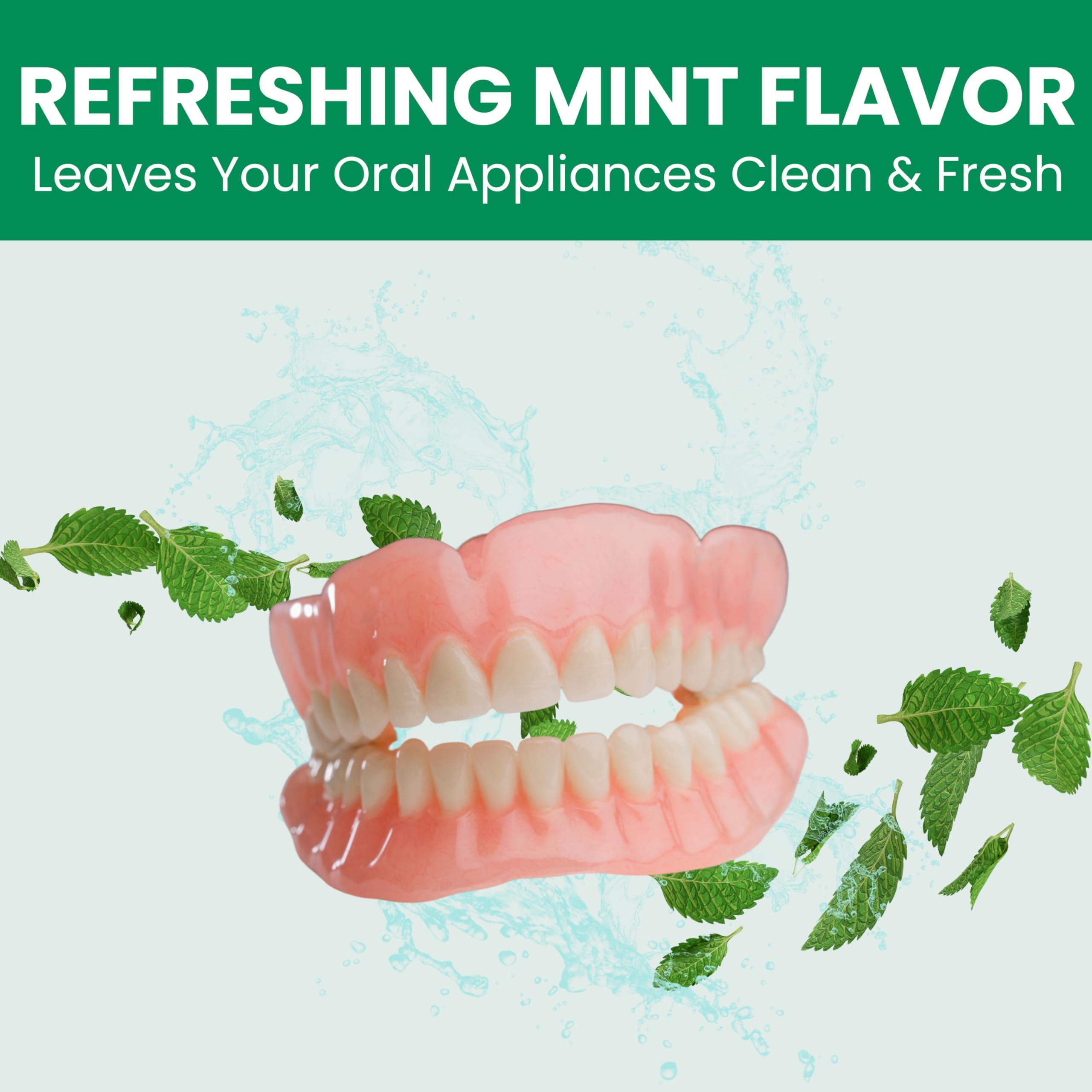 Pro Tech ProTech Denture Cleaner | 180 Cleanings (22 Pack/6 Month Supply) | For Clear Aligners, Dentures, Retainers, Mouth Guards & Night Guards - Cleaning Crystals, Mint