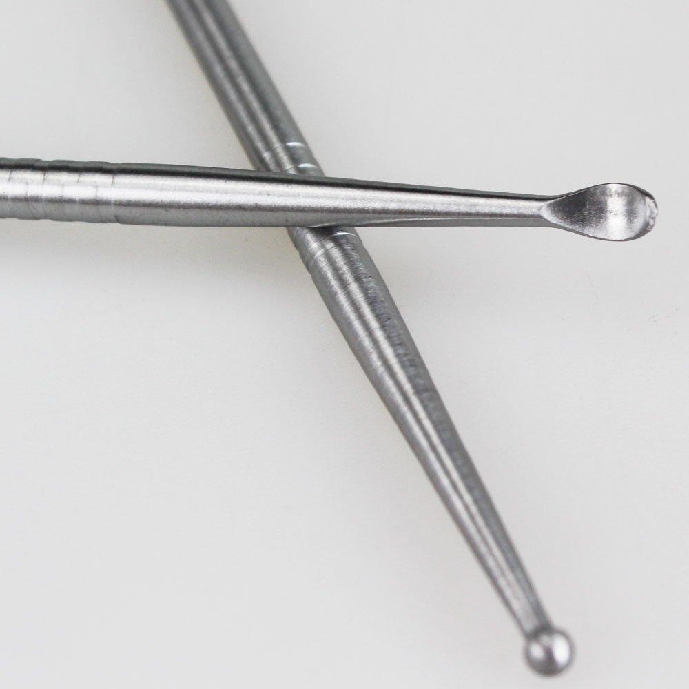 airgoesin Airgoesin 2pcs Tonsil Stone Removal Pick Tonsillolith Premium Tool Stainless Steel Oral Cleaner with 10 Soft Silicone Caps