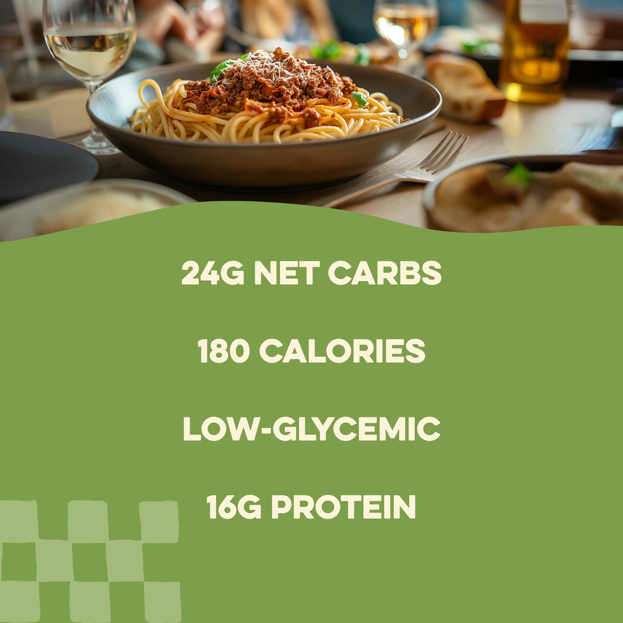 AL DENTE Al Dente Carba-Nada Variety Pack Lower Carb, High Protein Pasta. Includes Egg Fettuccine & Roasted Garlic Fettuccine. Keto-Friendly, Artisanal, Non-GMO, Cage-Free Eggs, 10oz Bags (Pack of 2).