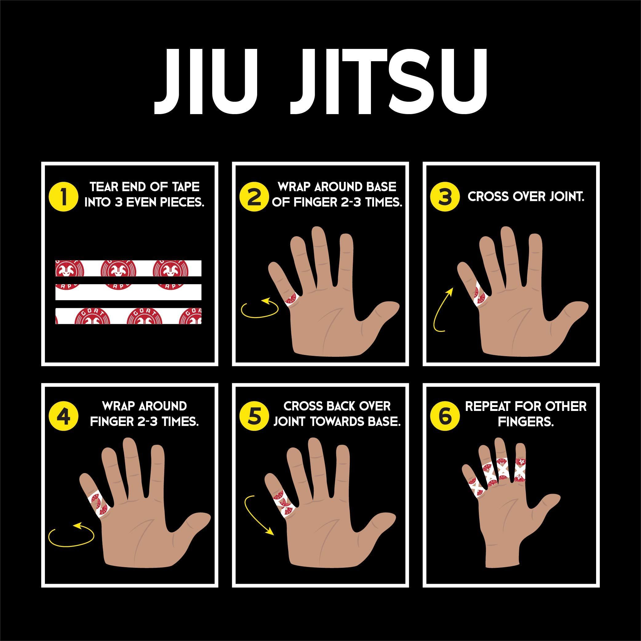 Goat Tape Scary Sticky Premium Hook Grip Tape, Athletic Tape for Cross Training, Weightlifting Tape, Cross Training Accessories, Sports Grip Tape - 30 Feet Long, Black/Yellow, 4 Rolls