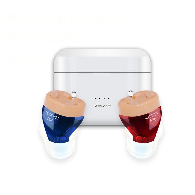 Mirasing Invisible Hearing Aids for Seniors And AdultsHearing AmplifierRechargeable Hearing Aids with Noise Cancelling,Rechargeable Invisible Hearing Amplifier to Aid Hearing,Sound Amplifier,Mini Invisible