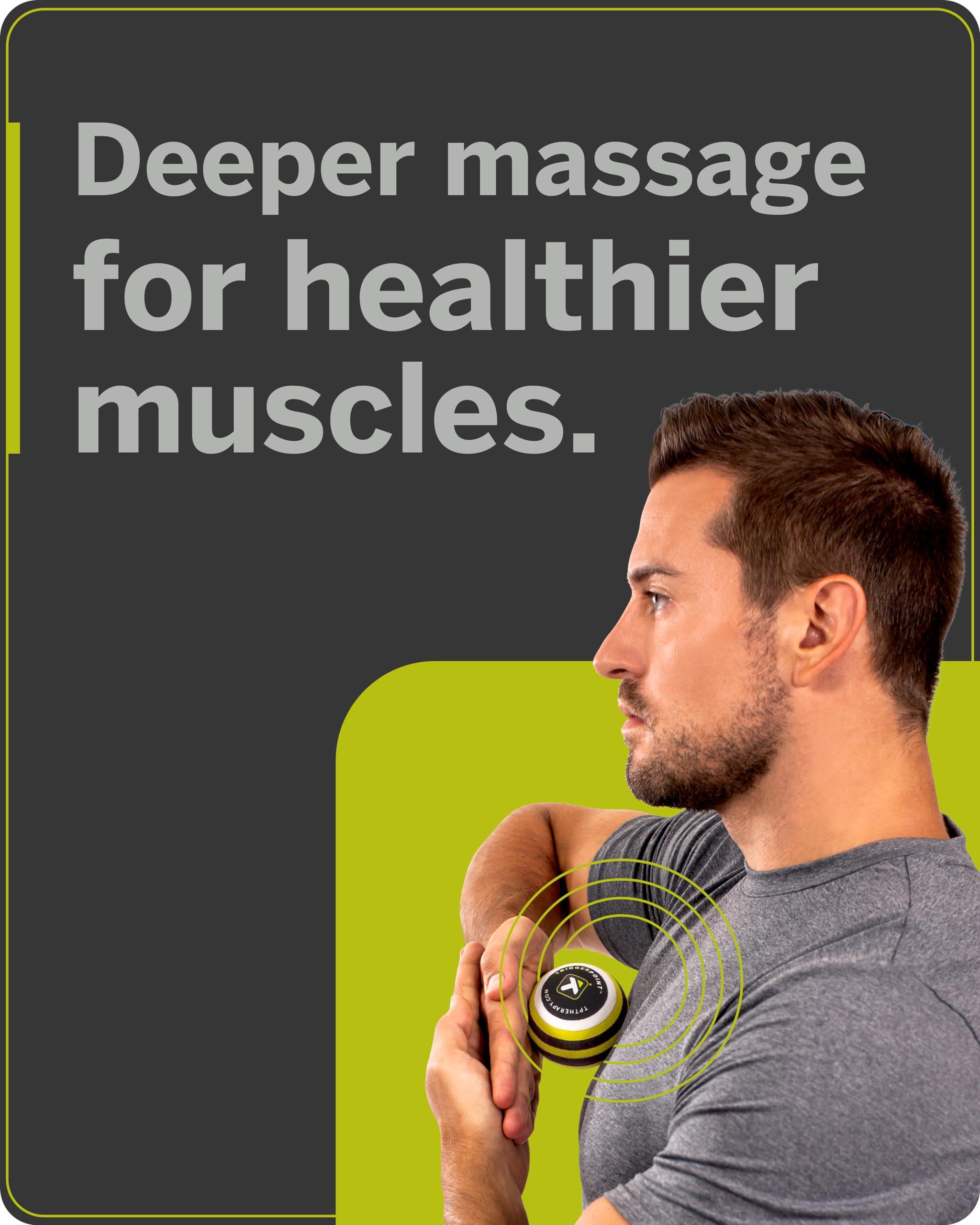 Trigger Point Performance TriggerPoint MB1 EVA Foam Massage Ball - Deep Tissue Self Massage Mimics Massage Therapist Hands - Targets Hard-to-Reach Small Muscle Tightness, Eases Joint & Muscle Pain - Lightweight, Easy to Clean