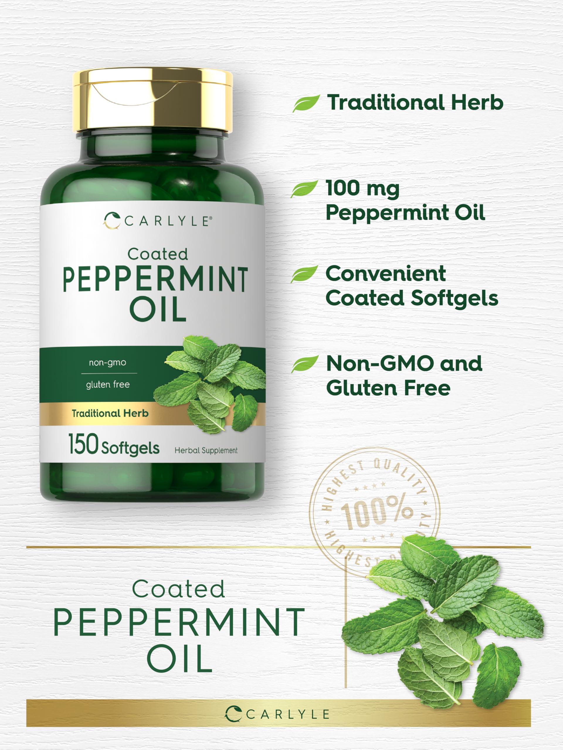 Carlyle Carlyle Peppermint Oil Capsules | 150 Softgels | with Rosemary and Thyme
