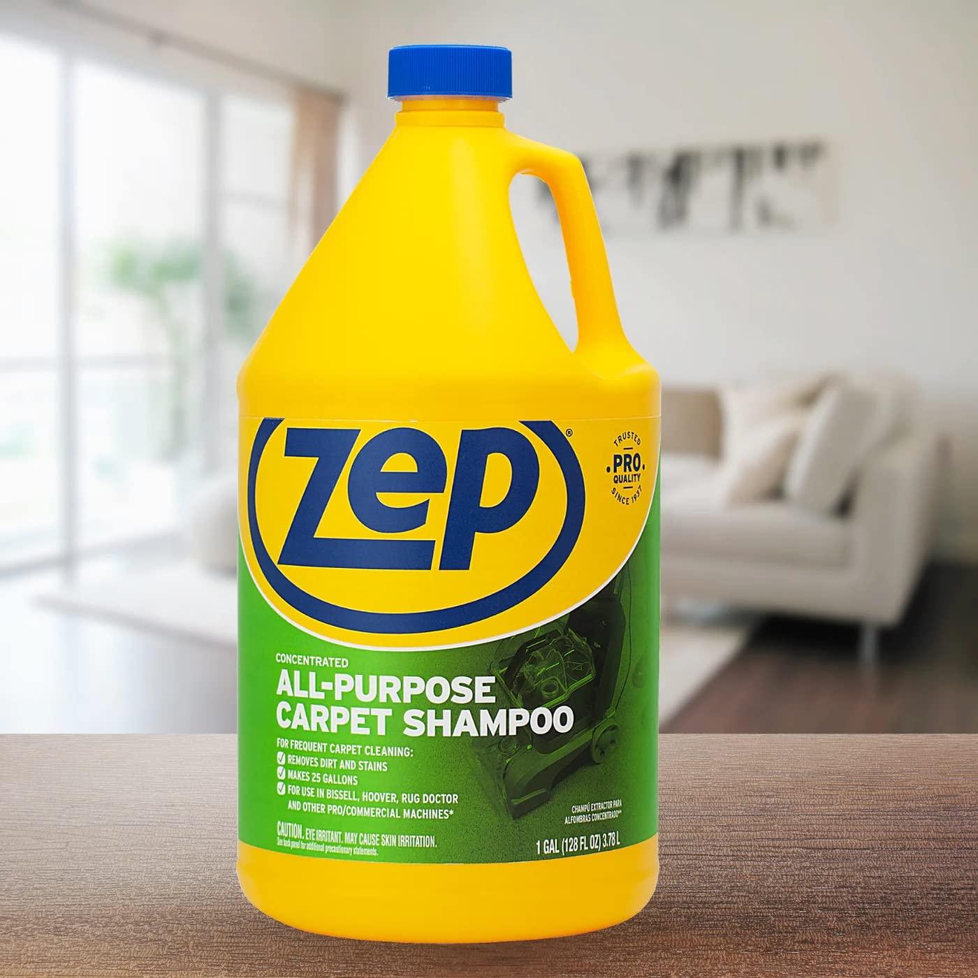 Zep Zep All-Purpose Carpet Shampoo Concentrate Cleaner - 1 Gallon - ZUCEC128 & Affresh Washing Machine Cleaner, 6 Month Supply, Cleans Front Load and Top Load Washers