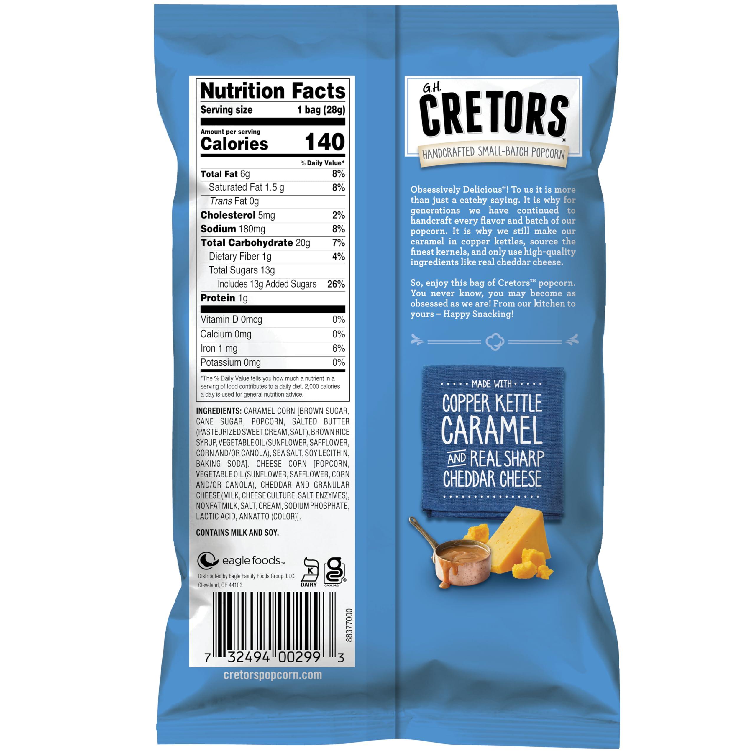 G.H. Cretors G.H. Cretors Popcorn Cheese & Caramel Mix, 1 Ounce (Pack of 40)