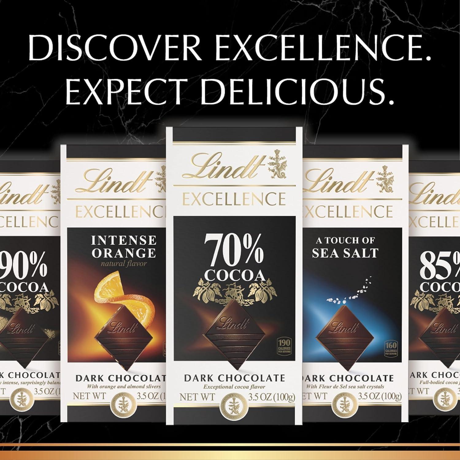 JCLER JCLER Intense Orange Dark Chocolate Bar - Chocolate Candy for Christmas and Holidays 3.5 oz. (4 Pack)