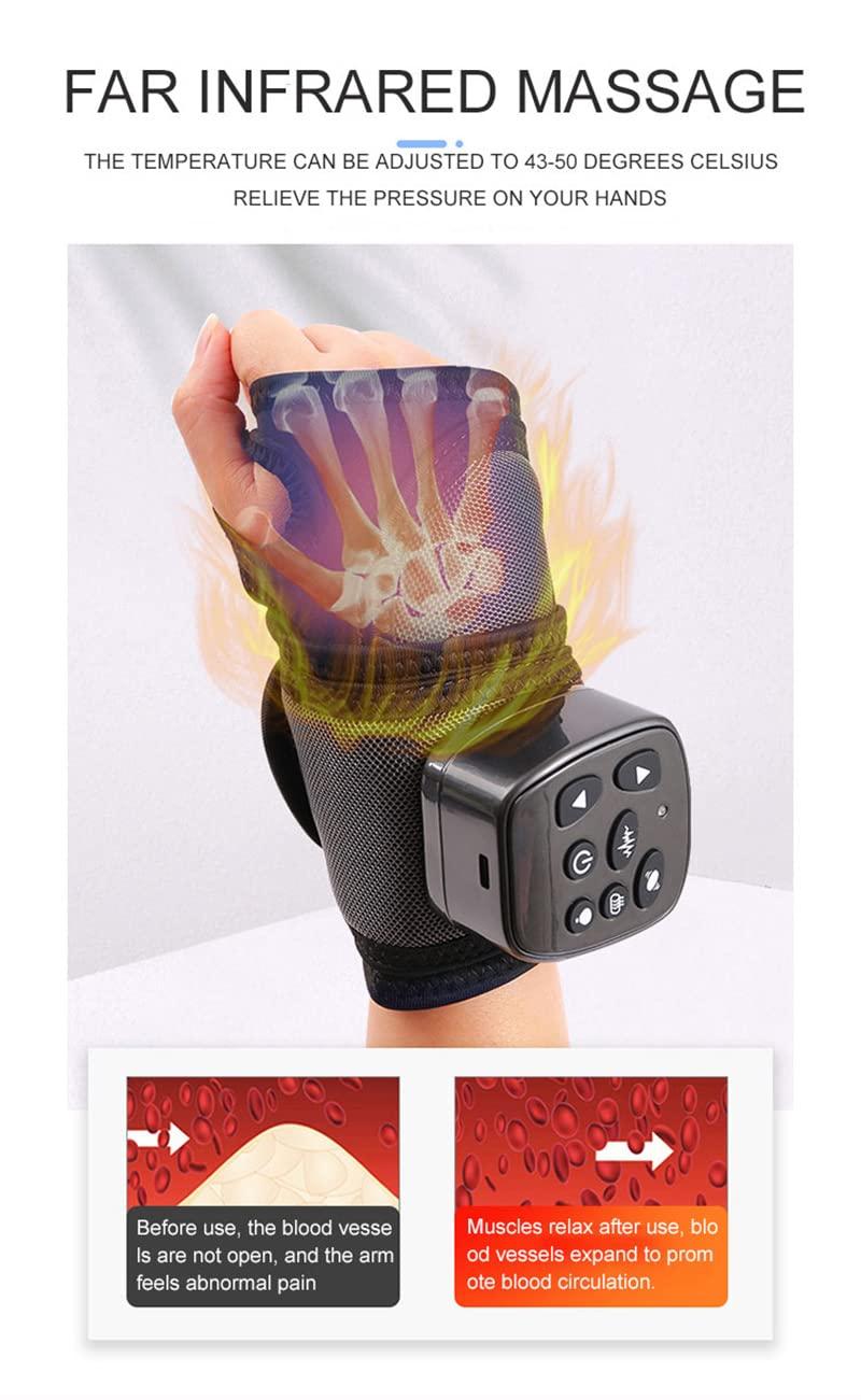 EGEN EGEN Air Compression Wrist Heating Massager Ankle Massager Acupoint Pain Relief Massage Hand Pump Lymph Release Massage