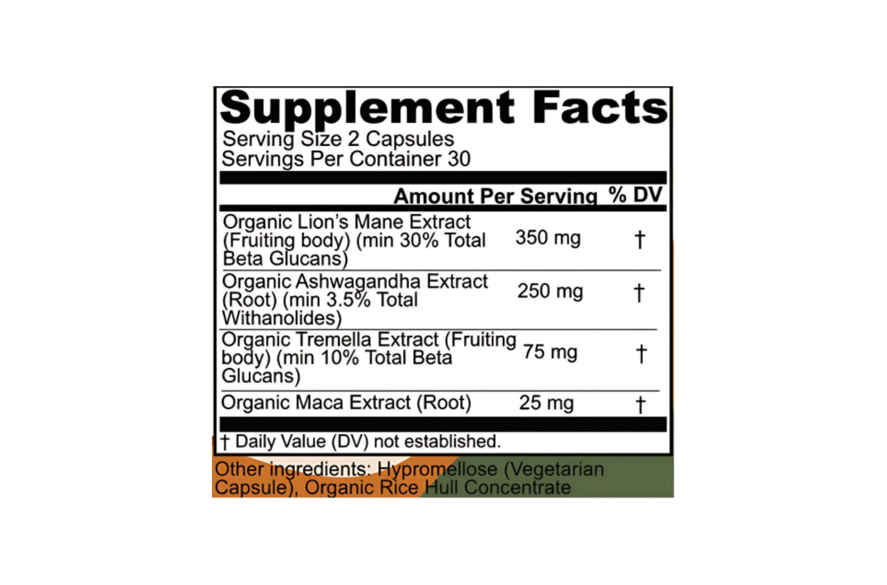 Peak + Valley Peak + Valley Nootropic Brain Support Supplement for Memory & Focus with Lion\'s Mane Mushroom & Ashwagandha - 1450 mg, 90 Ct Adaptogen Capsules - Adults/Seniors - Cognitive, Brain Fog, Energy Formula